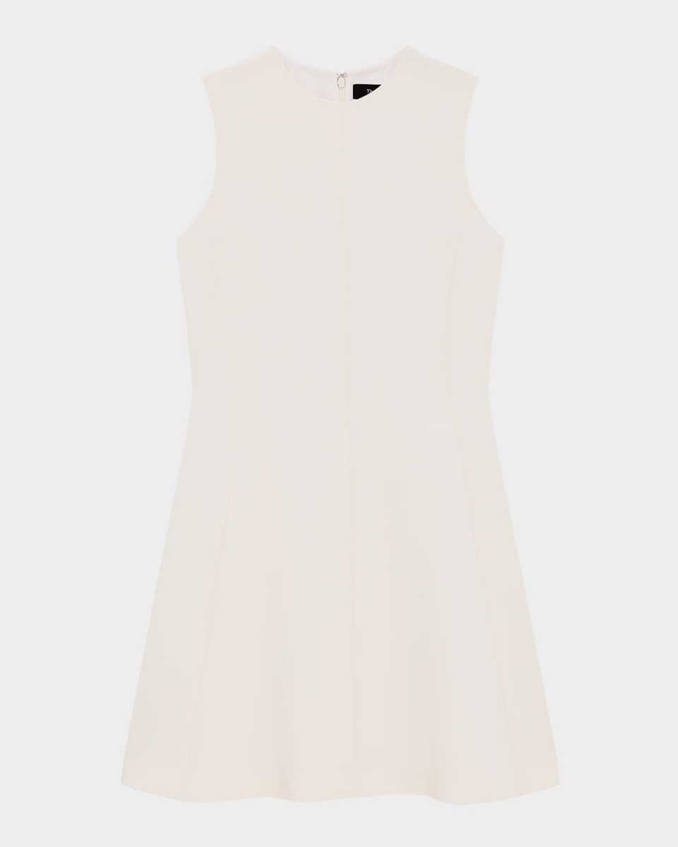 Crepe A-Line Mini Dress